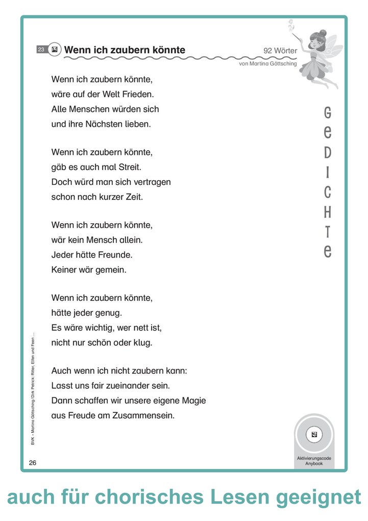 Weitere Ansicht: Ritter, Elfen und Feen - Fantastische Geschichten, Gedichte und Sachtexte im Lesetandem lesen | Dirk Petrick, Martina Göttsching