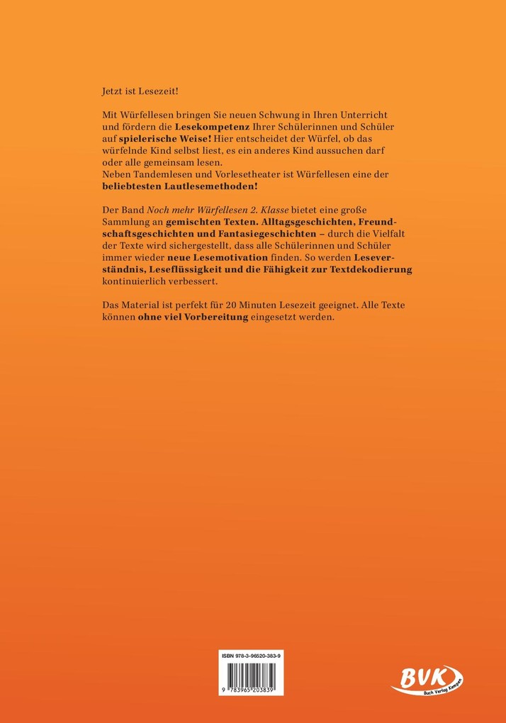 Weitere Ansicht: Noch mehr Würfellesen 2. Klasse | Sophie Meseck