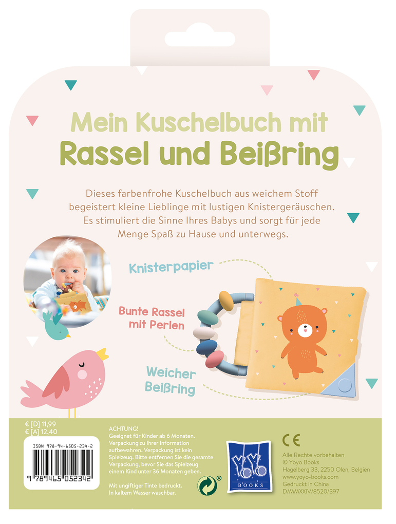Weitere Ansicht: Mein Kuschelbuch mir Rassel und Beißring - Kleiner Bär