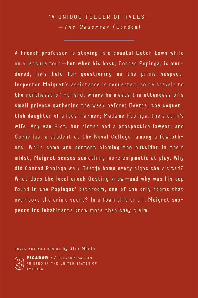 Weitere Ansicht: A Crime in Holland (Inspector Maigret) | Georges Simenon