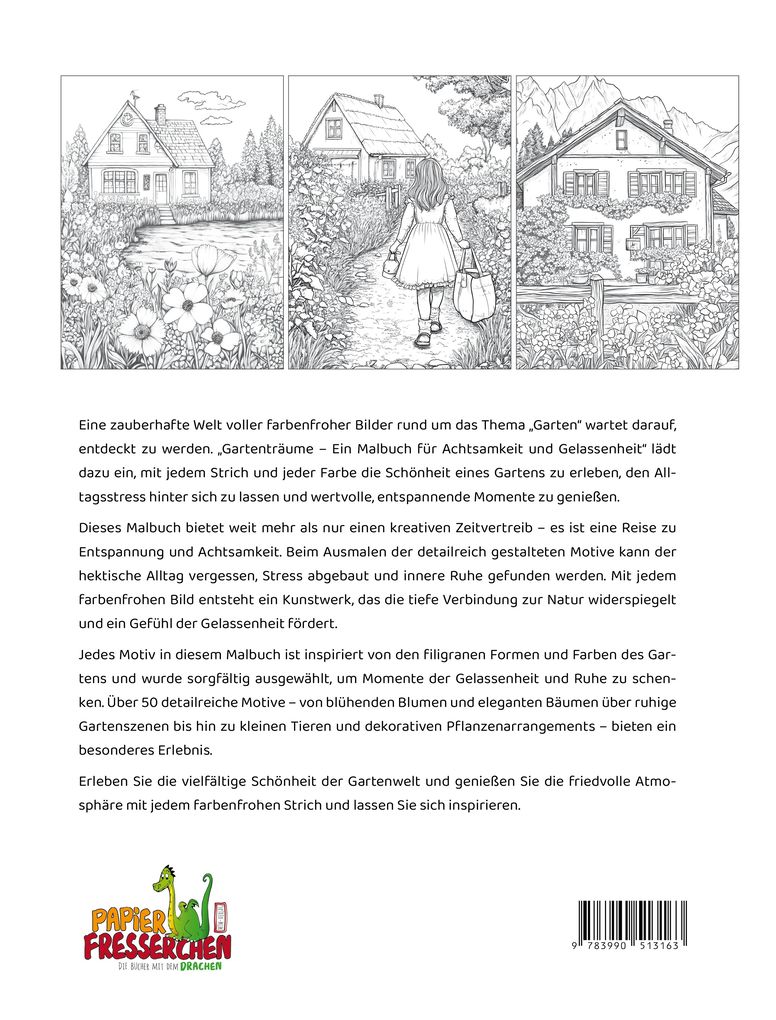 Weitere Ansicht: Gartenträume - Ein Malbuch für Achtsamkeit und Gelassenheit | Nanja Holland