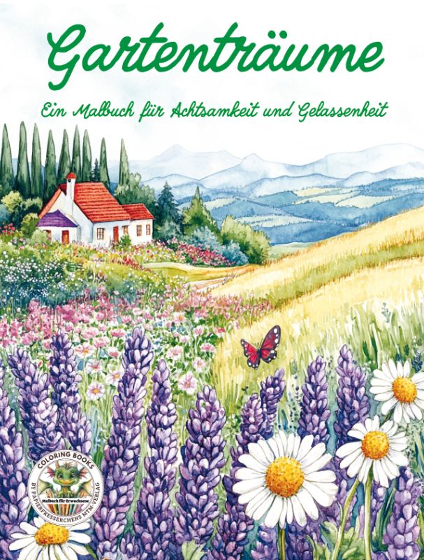 Weitere Ansicht: Gartenträume - Ein Malbuch für Achtsamkeit und Gelassenheit | Nanja Holland