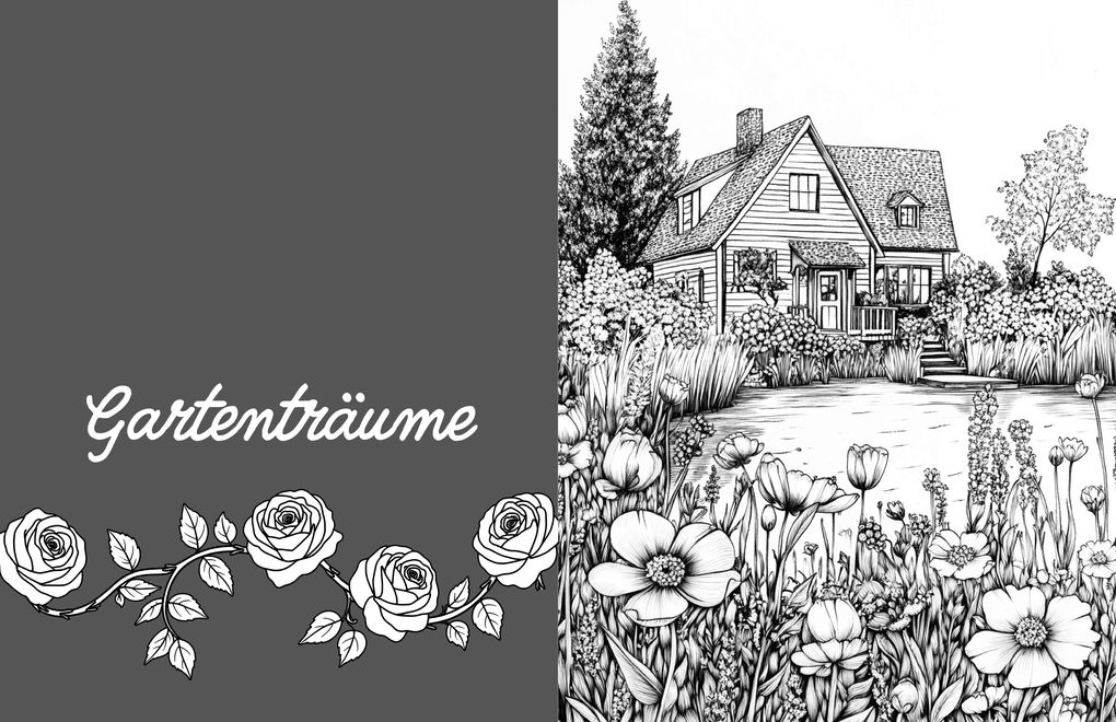Weitere Ansicht: Gartenträume - Ein Malbuch für Achtsamkeit und Gelassenheit | Nanja Holland