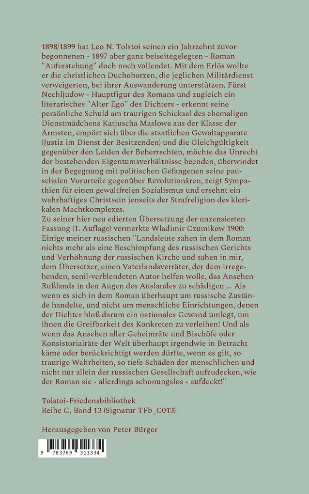 Weitere Ansicht: Auferstehung | Leo N. Tolstoi
