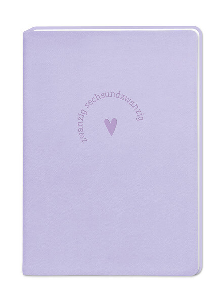 Produktbild: Terminplaner Lederlook 2026 Lavender