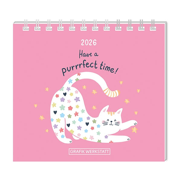 Produktbild: Mini-Kalender 2026 Have a purrrfect time!
