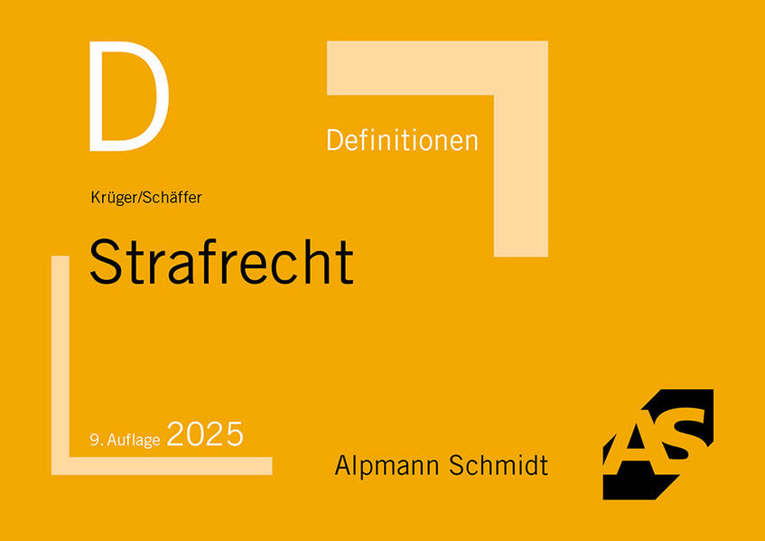 Produktbild: Definitionen Strafrecht | Rolf Krüger, Jannina Schäffer