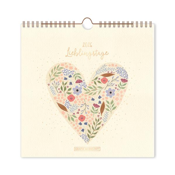 Produktbild: Wandkalender quadratisch 2026 Lieblingstage