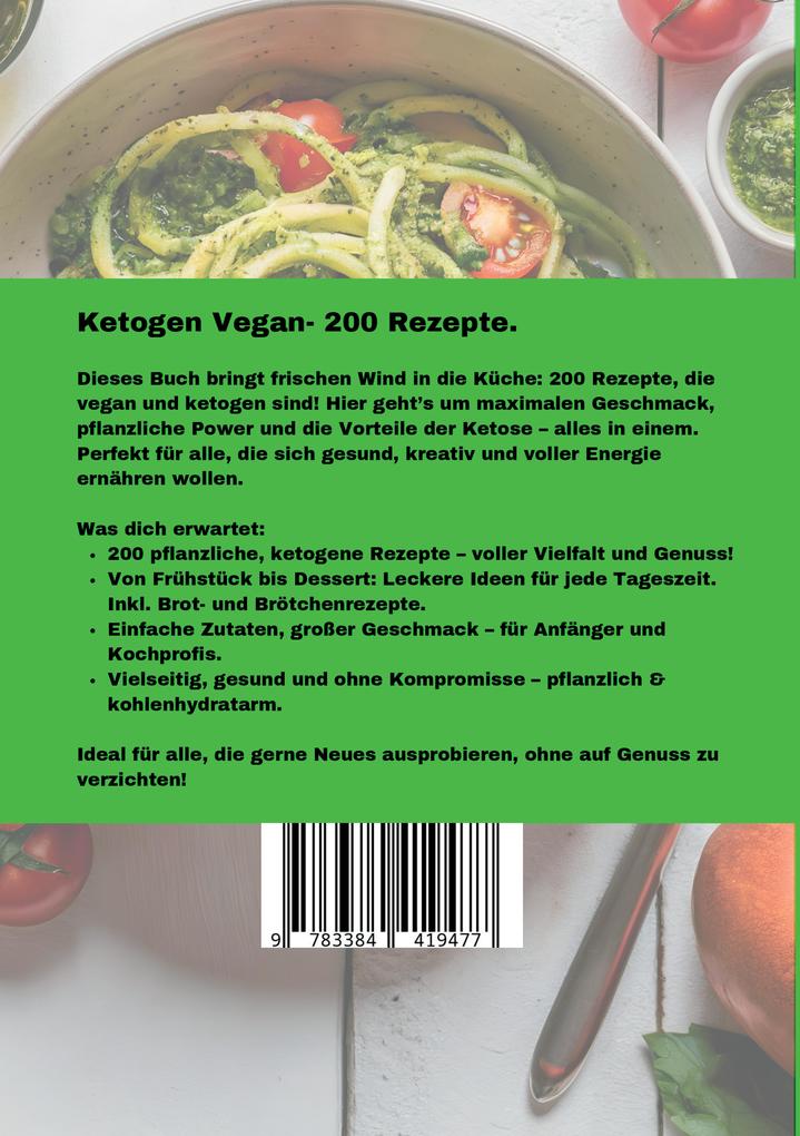 Weitere Ansicht: Ketogen Vegan- 200 vegane, ketogene Rezepte. | Manuel Nehm