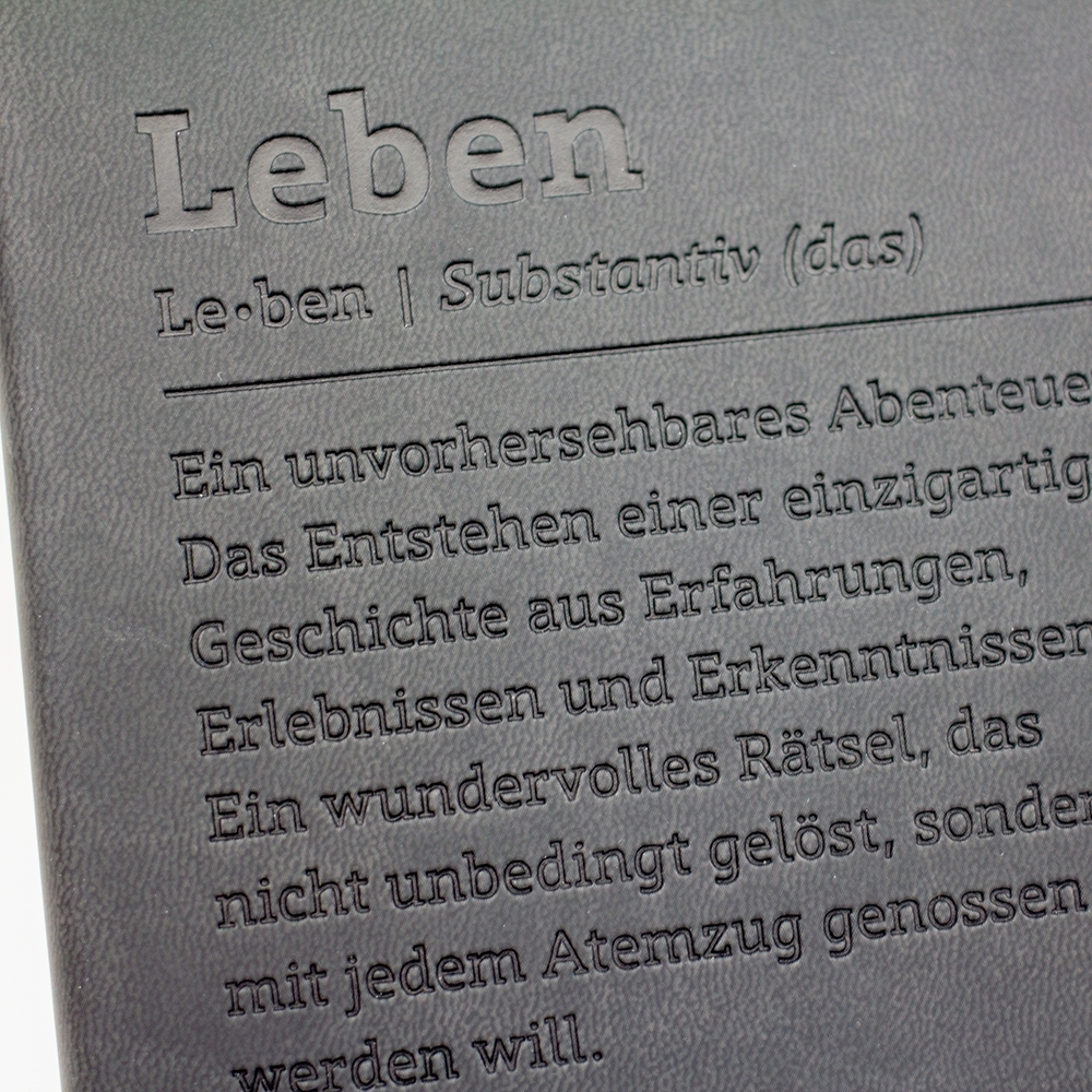 Weitere Ansicht: Terminplaner Lederlook 2026 Schwarz