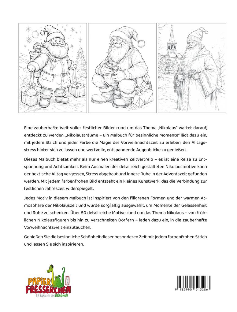 Weitere Ansicht: Nikolausträume - Ein Malbuch für besinnliche Momente | Nanja Holland