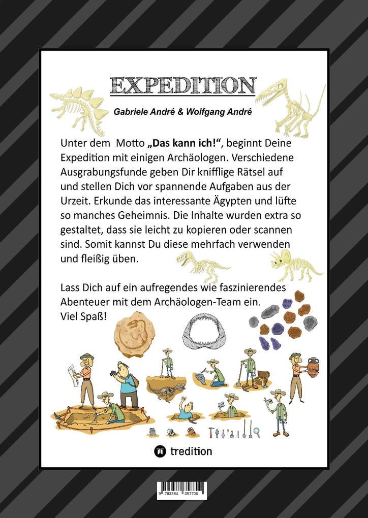 Weitere Ansicht: CRAFTBOOK - ARCHÄOLOGISCHE FUNDE - EXPEDITON - ÄGYPTEN - ANCH - RÄTSELHAFTE KNIFFLIGE AUFGABEN - TOLLE AUSMALMOTIVE | Gabriele André, Wolfgang André
