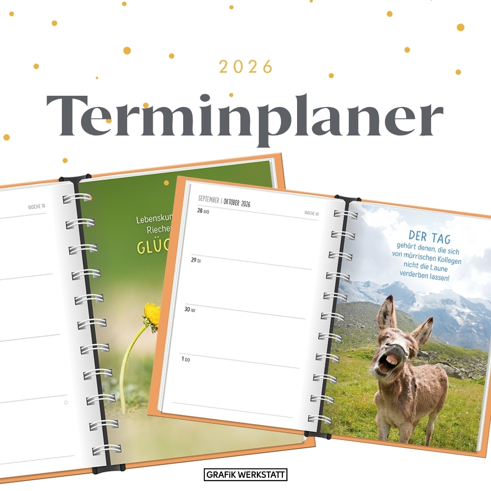 Weitere Ansicht: Terminplaner 2026 Happymacher