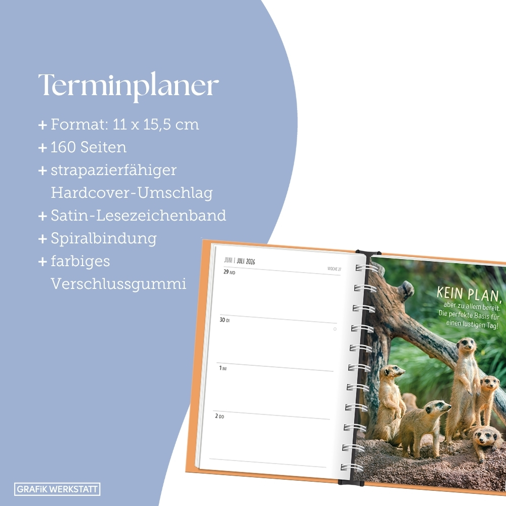 Weitere Ansicht: Terminplaner 2026 Happymacher