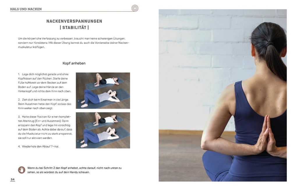 Weitere Ansicht: Schmerzlindern mit Yoga Nacken Schulter Rücken | Dulce Jimènez