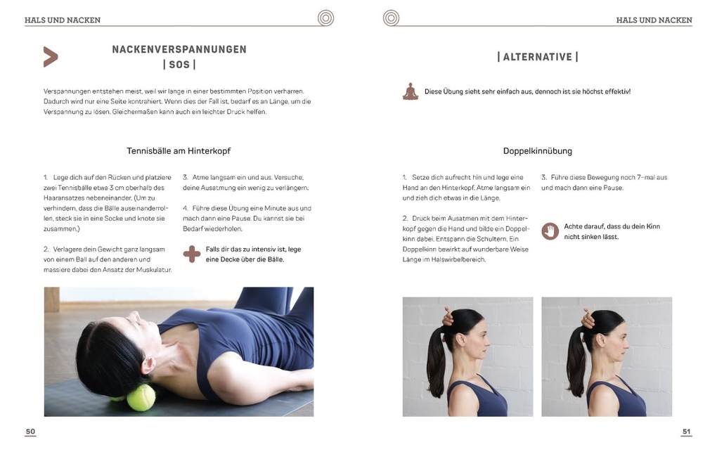 Weitere Ansicht: Schmerzlindern mit Yoga Nacken Schulter Rücken | Dulce Jimènez