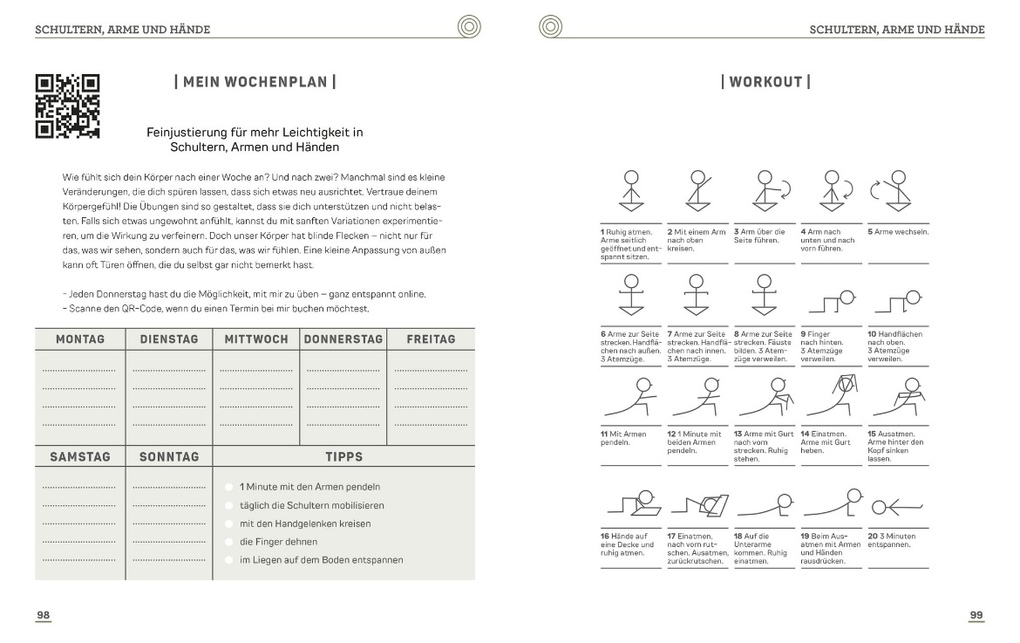 Weitere Ansicht: Schmerzlindern mit Yoga Nacken Schulter Rücken | Dulce Jimènez