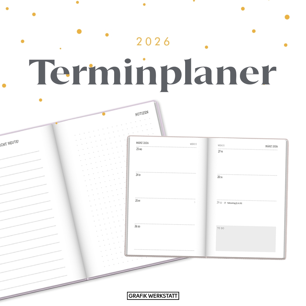 Weitere Ansicht: Terminplaner LetterArt 2026 Big Plans