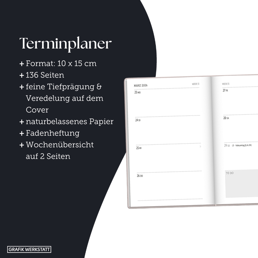 Weitere Ansicht: Terminplaner LetterArt 2026 Big Plans