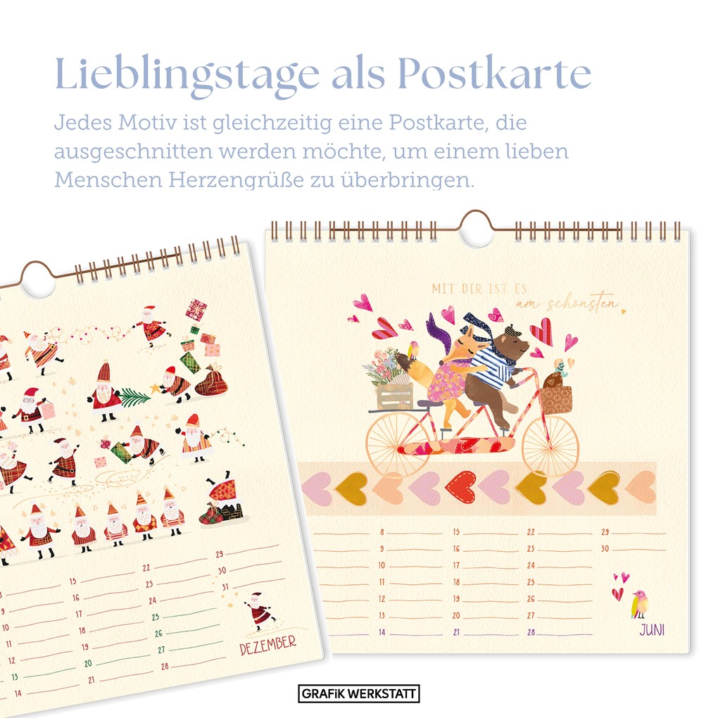Weitere Ansicht: Wandkalender quadratisch 2026 Lieblingstage