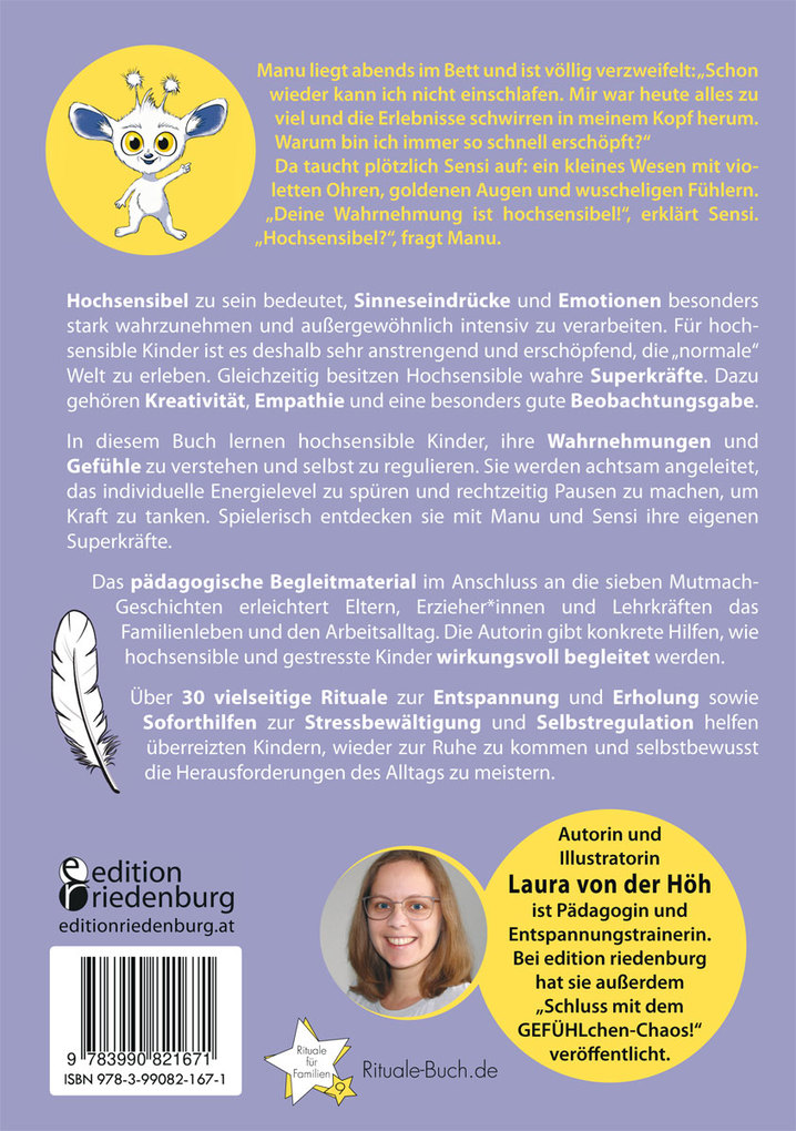 Weitere Ansicht: Sensi kennt deine Superkräfte! Was hochsensible Kinder brauchen: Mutmach-Geschichten, Selbstregulation und entspannende Rituale | Laura von der Höh