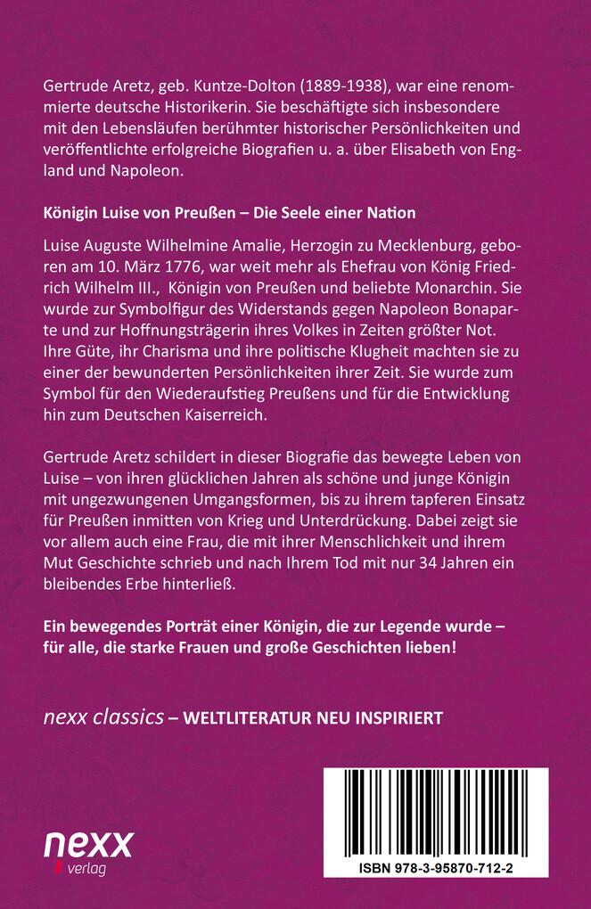 Weitere Ansicht: Königin Luise | Gertrude Aretz