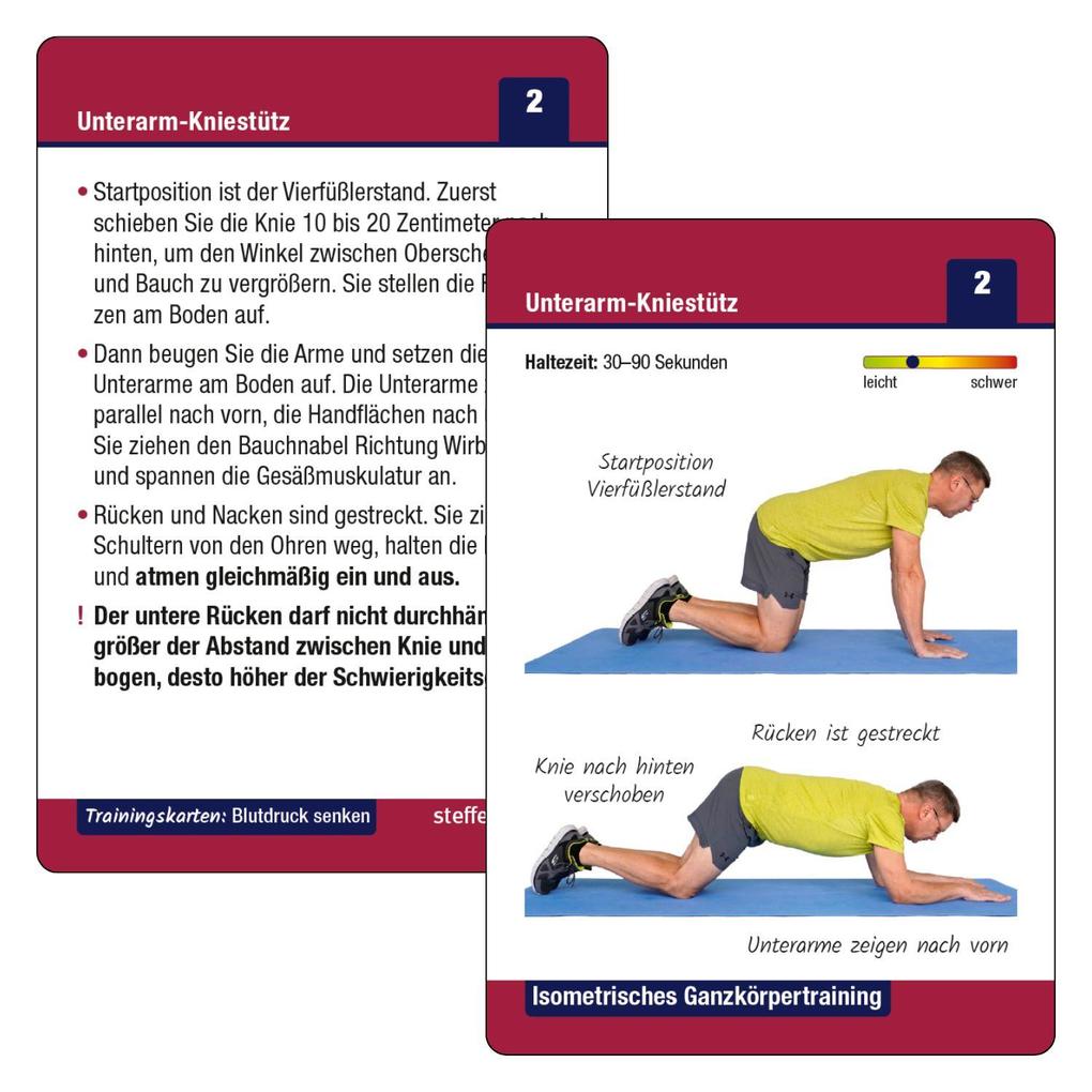 Weitere Ansicht: Trainingskarten Blutdruck senken | Ronald Thomschke, Benno Paulitz