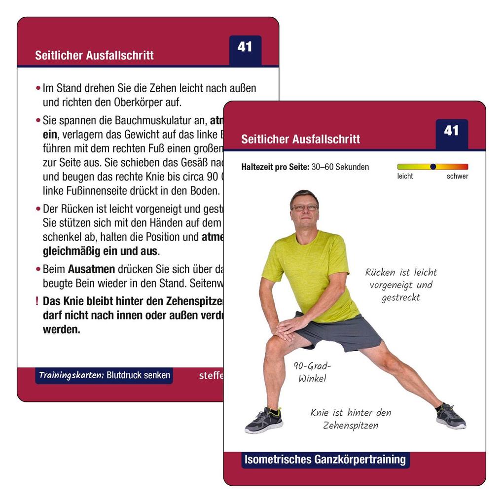 Weitere Ansicht: Trainingskarten Blutdruck senken | Ronald Thomschke, Benno Paulitz