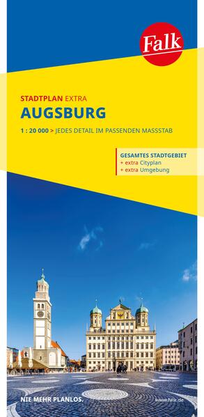 Produktbild: Falk Stadtplan Extra Augsburg 1:20.000