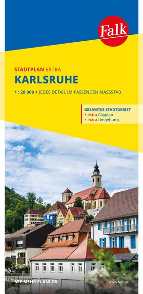 Produktbild: Falk Stadtplan Extra Karlsruhe 1:20.000