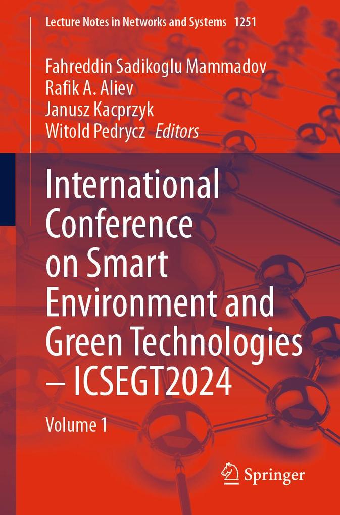 Produktbild: International Conference on Smart Environment and Green Technologies - ICSEGT2024
