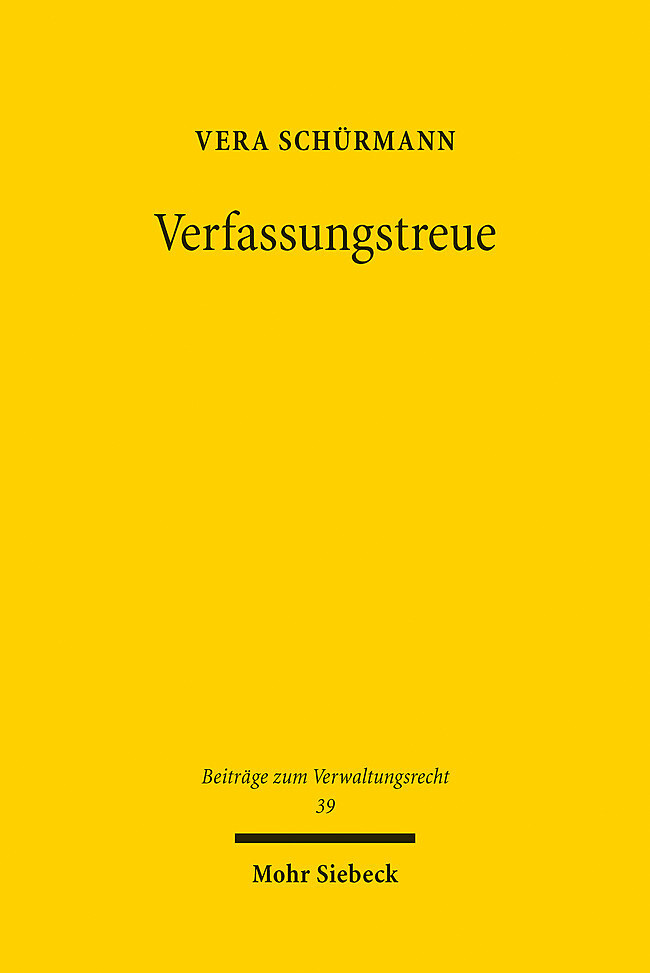 Produktbild: Verfassungstreue | Vera Schürmann