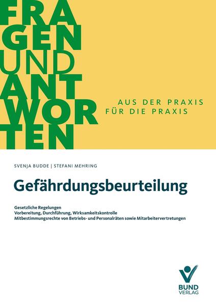 Produktbild: Gefährdungsbeurteilung | Svenja Budde, Stefani Mehring