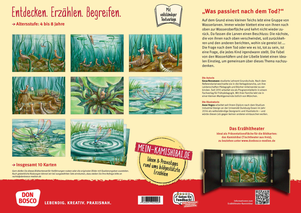 Weitere Ansicht: Von Larven und Libellen. Mit Kindern über den Tod und das Danach philosophieren. Kamishibai Bildkartenset