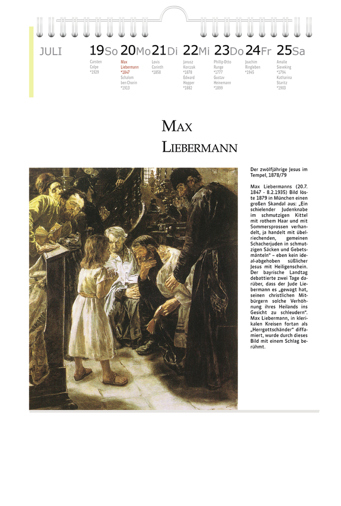 Weitere Ansicht: Kunst & Religion - Theologiekalender 2026 | Hans-Martin Lübking