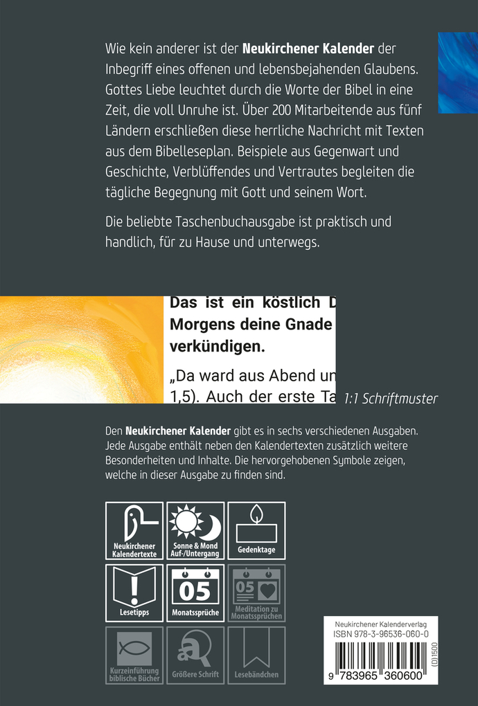 Weitere Ansicht: Neukirchener Kalender 2026 - Taschenbuchausgabe