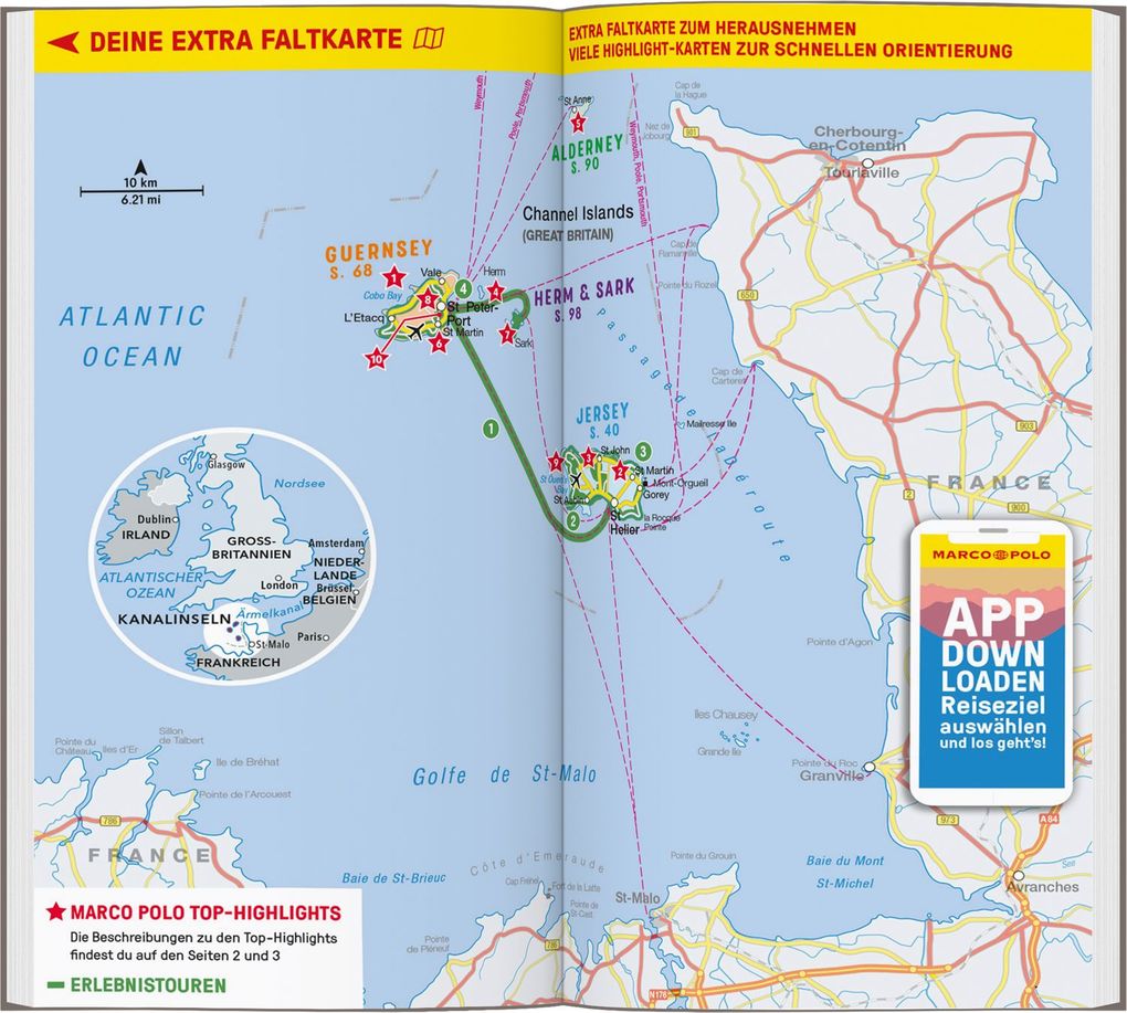 Weitere Ansicht: MARCO POLO Reiseführer Kanalinseln, Jersey, Guernsey, Sark, Herm, Alderney | Martin Müller