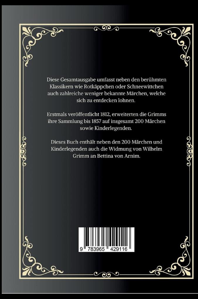 Weitere Ansicht: Grimms Märchen. Gesamtausgabe | Jacob Grimm, Wilhelm Grimm, Brüder Grimm
