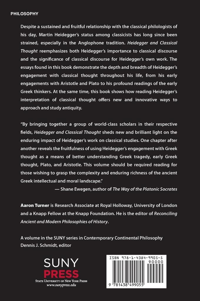 Weitere Ansicht: Heidegger and Classical Thought
