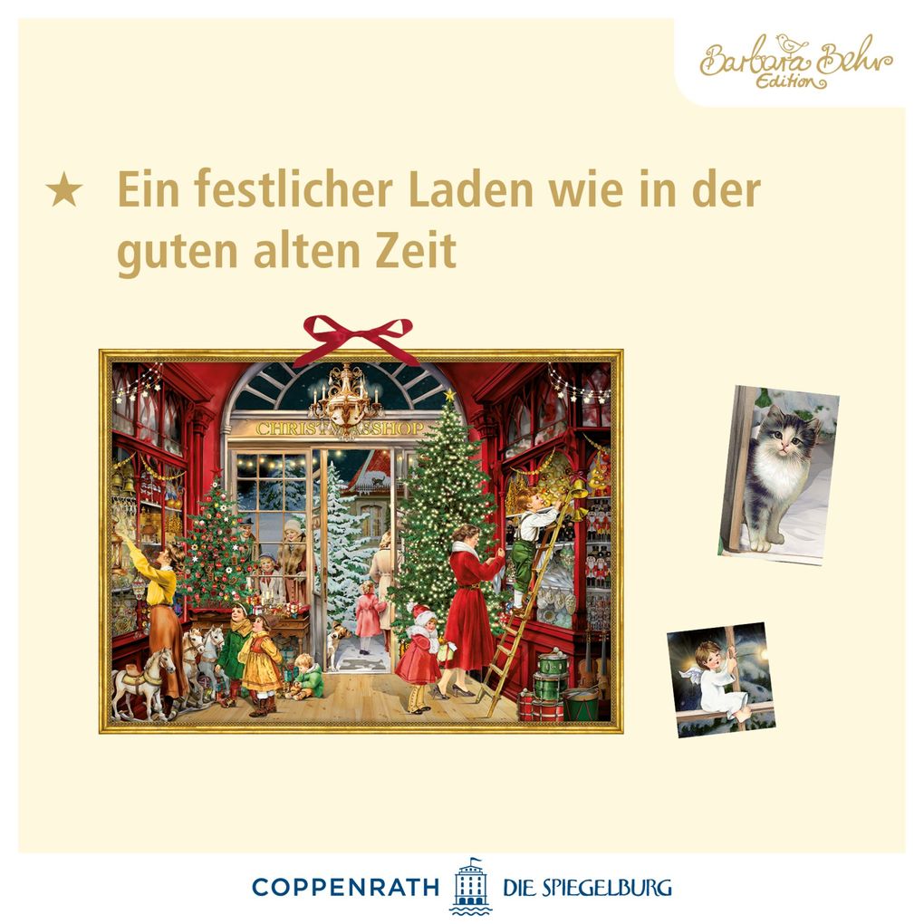 Weitere Ansicht: Wand-Adventskalender - Nostalgischer Weihnachtsladen