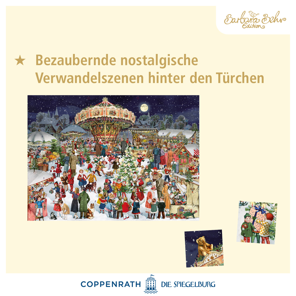 Weitere Ansicht: A3-Wand-Adventskalender - Nostalgischer Weihnachtsmarkt