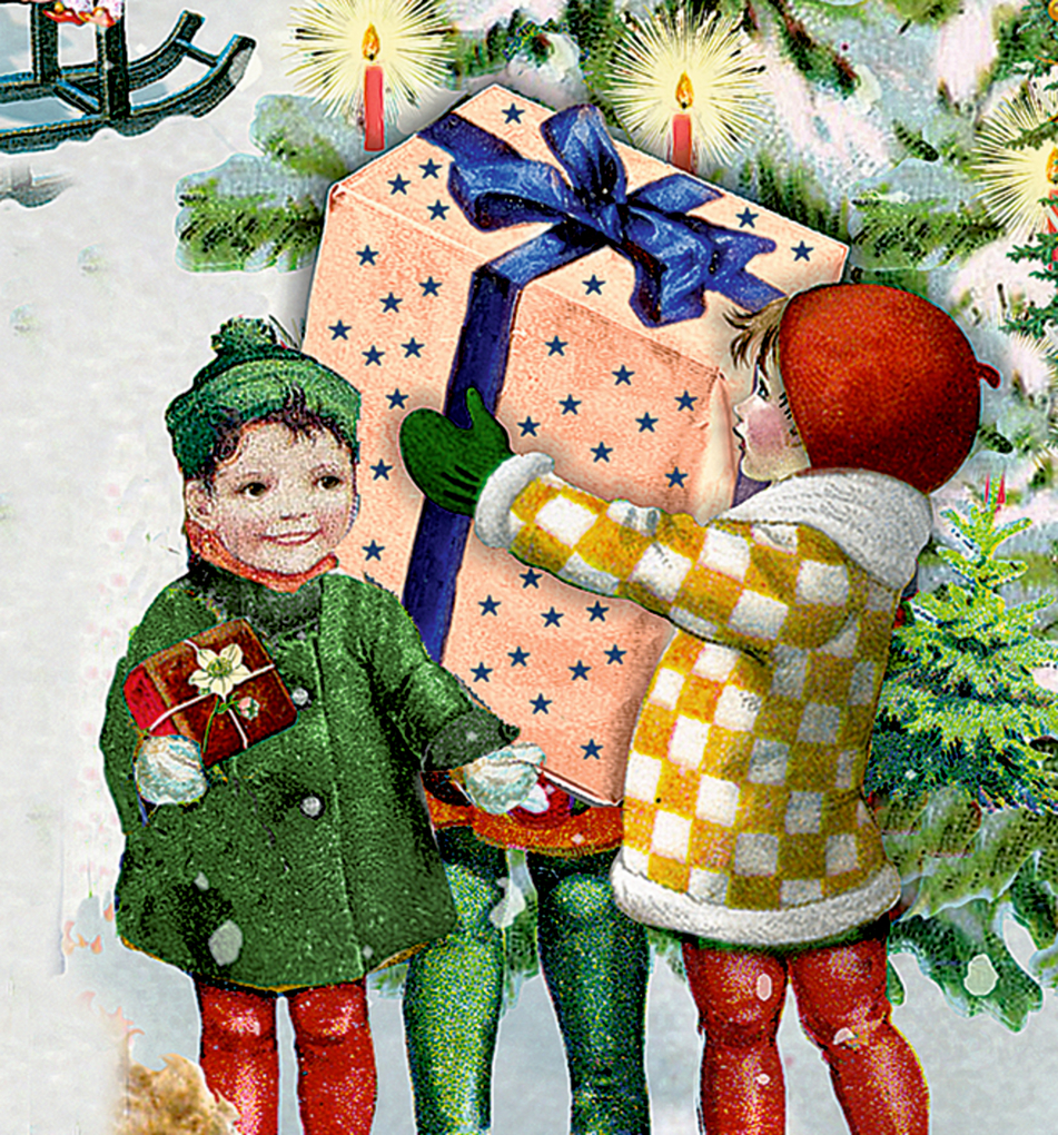 Weitere Ansicht: A3-Wand-Adventskalender - Nostalgischer Weihnachtsmarkt