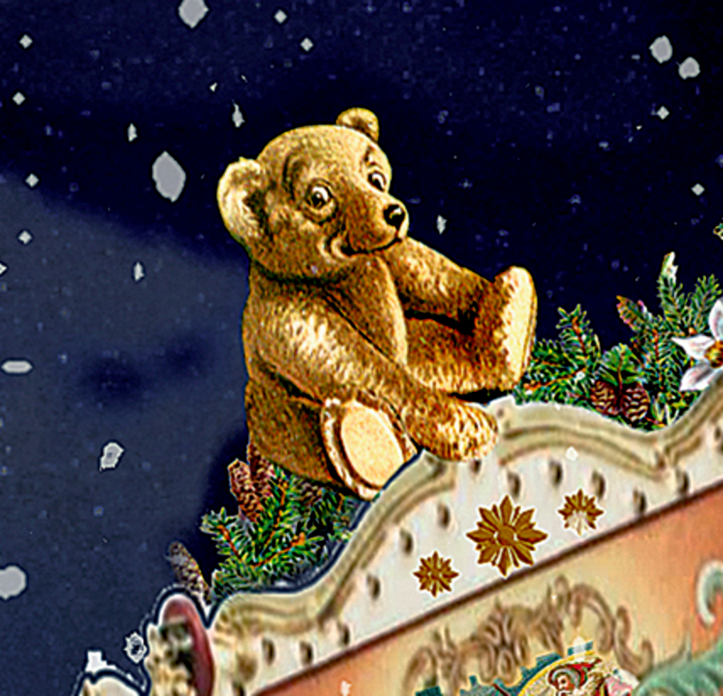 Weitere Ansicht: A3-Wand-Adventskalender - Nostalgischer Weihnachtsmarkt