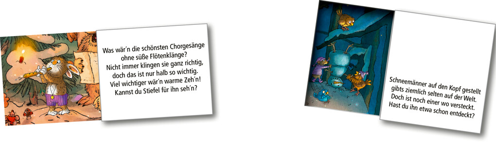 Weitere Ansicht: Wand-Adventskalender - Tierischer Chor im Winterwald