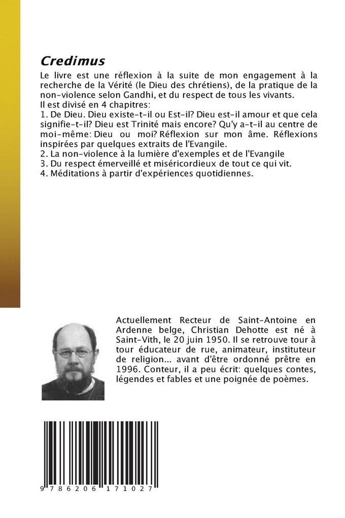 Weitere Ansicht: Credimus | Christian Dehotte