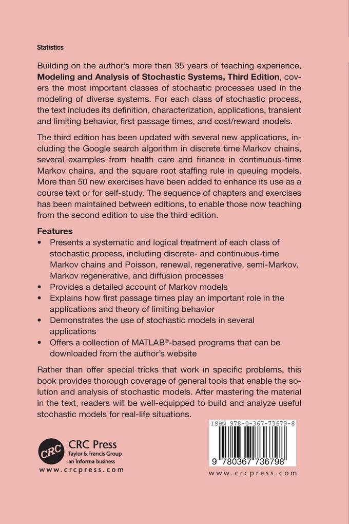 Weitere Ansicht: Modeling and Analysis of Stochastic Systems | Vidyadhar G. Kulkarni