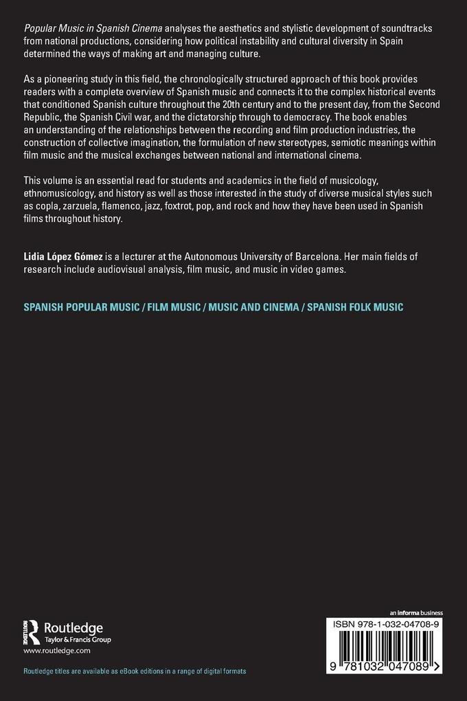 Weitere Ansicht: Popular Music in Spanish Cinema