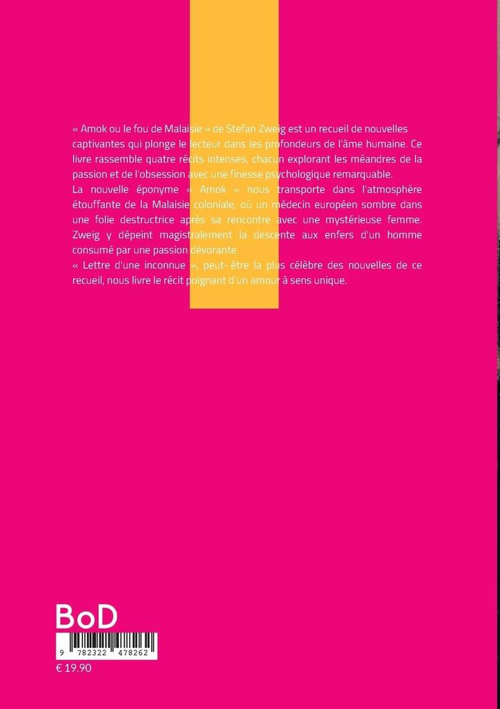 Weitere Ansicht: Amok ou le fou de Malaisie | Stefan Zweig