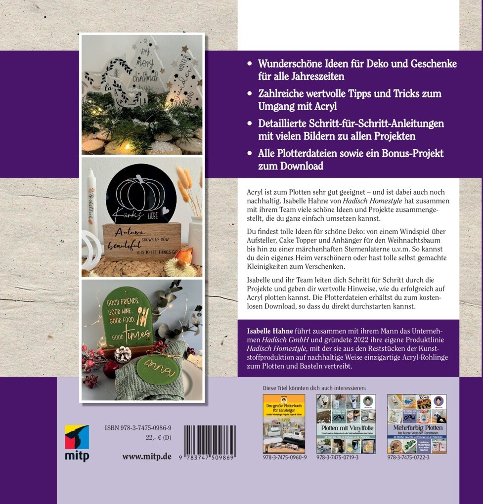 Weitere Ansicht: Plotten auf Acryl | Isabelle Hahne