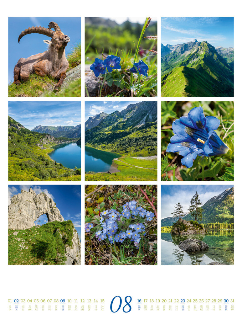 Weitere Ansicht: Inspiration Natur Kalender 2026 | Ackermann Kunstverlag GmbH